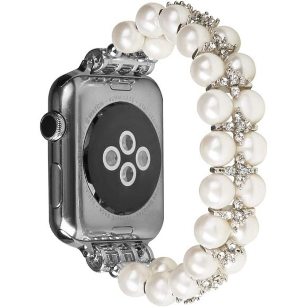 NEW White Diamond Pearl Apple Watch Band